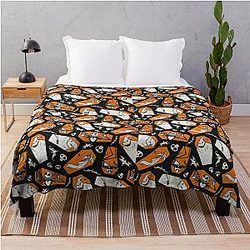 A nightmare before Christmas pattern Throw Blanket
