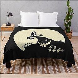 Nightmare Before Christmas T-ShirtNightmare love Throw Blanket