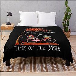 Nightmare Before Christmas Time Of The Year Throw Blanket