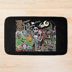 Jack Sally Nightmare before Christmas T-Shirt Bath Mat