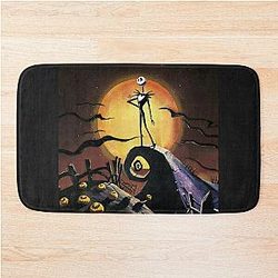Nightmare before Christmas Print Bath Mat