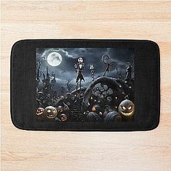 Nightmare Before Christmas Art Bath Mat