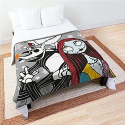 Jack Skellington, Zero and Sally - The Nightmare Before Christmas Comforter