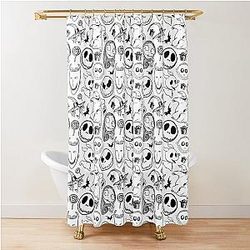 Nightmare before Christmas Pattern Shower Curtain