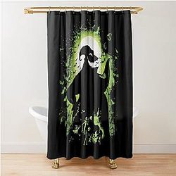 The Nightmare Before Christmas Oogie Boogie Portrait Shirt, Jack And Sally Tee, Halloween Party Fall Season Gift Shower Curtain