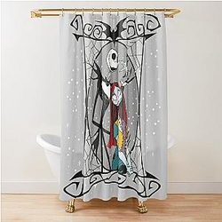Jack Skellington and Sally The Nightmare Before Christmas Shower Curtain