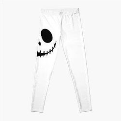 Jack Skellington Face Nightmare Before Christmas Leggings