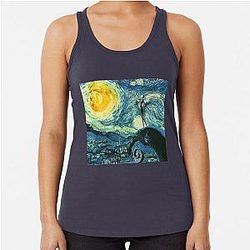 The Starry Night - Nightmare before Christmas Racerback Tank Top