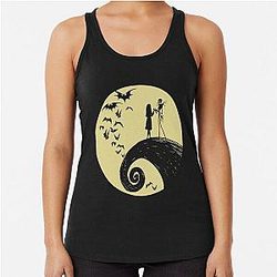 The Nightmare Before Christmas ,Skellington, Racerback Tank Top