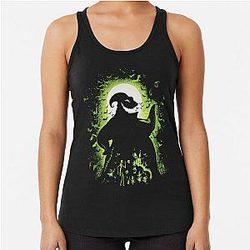 The Nightmare Before Christmas Oogie Boogie Portrait Shirt, Jack And Sally Tee, Halloween Party Fall Season Gift Racerback Tank Top