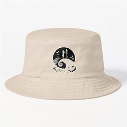 Nightmare Before Christmas - Halloween Jack Burton scary spooky costume pumpkin Bucket Hat