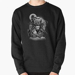 Nightmare Before Christmas Jack Night Scene Pullover Sweatshirt