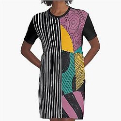 Jack and Sally. Nightmare Before Christmas Graphic T-Shirt Dress