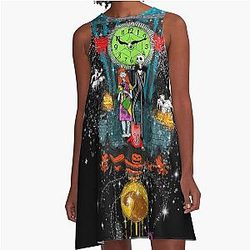 nightmare before christmas watch A-Line Dress