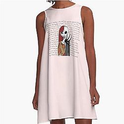 Nightmare Before Christmas Pink A-Line Dress