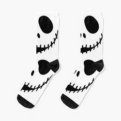 Jack Skellington Face Nightmare Before Christmas Socks
