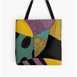 Sally_s dress. The Nightmare Before Christmas. All Over Print Tote Bag