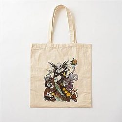 the nightmare before christmas Cotton Tote Bag