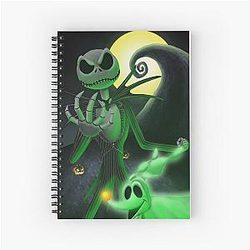 Nightmare Before Christmas Skellington Spiral Notebook