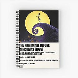 The Nightmare Before Christmas Movie Spiral Notebook