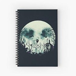 Nightmare Before Christmas Moon Spiral Notebook