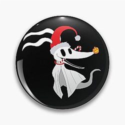 the nightmare before christmas santa hat zero Pin