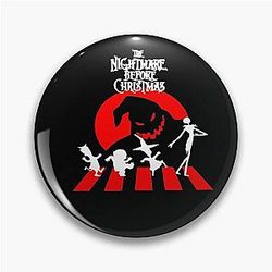 Nightmare Before Christmas Crossing T-Shirt Pin