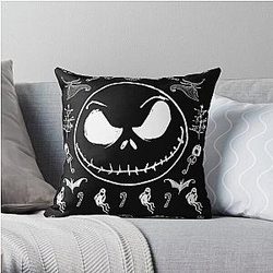 The Nightmare Before Christmas Jack Spooky Throw Pillow
