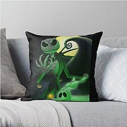 Nightmare Before Christmas Skellington Throw Pillow