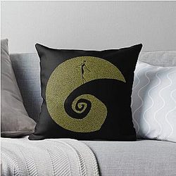 Mount nightmare before christmas jack skellington singing Throw Pillow