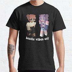 Nihachu T-Shirts - Niki And Minx Mc Skins Classic T-Shirt RB0107