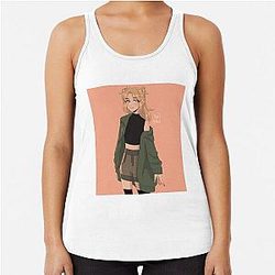 Nihachu Tank Tops - Niki Nihachu Fanart Racerback Tank Top RB0107