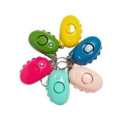 Self Defense Alarm – Portable Colorful Self-defense and Anti-robbery Cute Shape Call for Help Lighting with LED Lights Alarm Self Defense