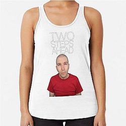 Nikocado Avocado - TWO STEPS AHEAD Racerback Tank Top