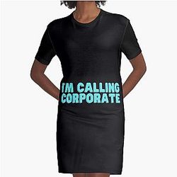 I-m Calling Corporate Nikocado Avocado   Graphic T-Shirt Dress