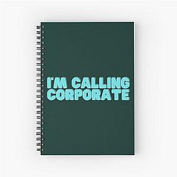 I-m Calling Corporate Nikocado Avocado Spiral Notebook