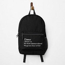 Nine Inch Nails Aesthetic Quote Rock Metal Lyrics Closer Black Backpack RB0211