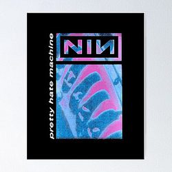Vintage Pretty Hate Machine NIN Logo || 004 Poster RB0211