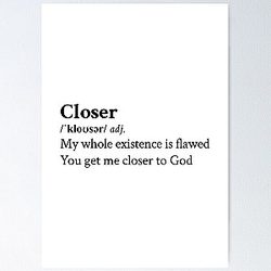 Nine Inch Nails Aesthetic Quote Rock Metal Lyrics Closer Poster RB0211