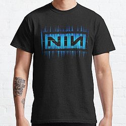 Dark Blue NIN Light Waves Classic T-Shirt RB0211