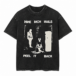 PEEL IT BACK PTTT2107 Washed  Nine Inch Nails T-Shirt
