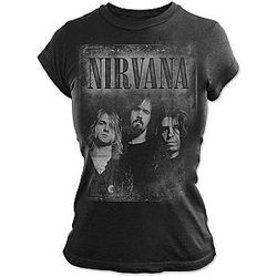 Nirvana Ladies Tee: Faded Faces ET0610