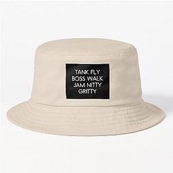 Tank Fly Boss Walk Jam Nitty Gritty Print, Beats International, Dub Be Good To Me Bucket Hat