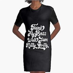 Tank Fly Boss Walk Jam Nitty Gritty Graphic T-Shirt Dress