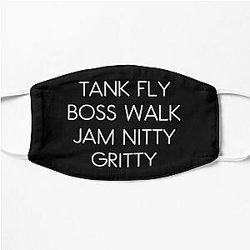 Tank Fly Boss Walk Jam Nitty Gritty Print, Beats International, Dub Be Good To Me Flat Mask