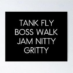 Tank Fly Boss Walk Jam Nitty Gritty Print, Beats International, Dub Be Good To Me Poster