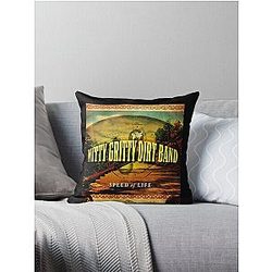 present music country by group nitty gritty dirt band  Throw Pillow