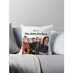 present music country by group nitty gritty dirt band  Throw Pillow