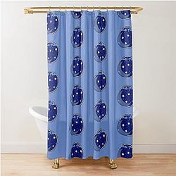 NIZIU Blue Moon Shower Curtain