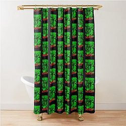 NiziU Kpop Group Members Green Kpop Color Design Shower Curtain